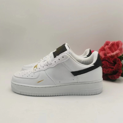 Af1 White Black Gold
